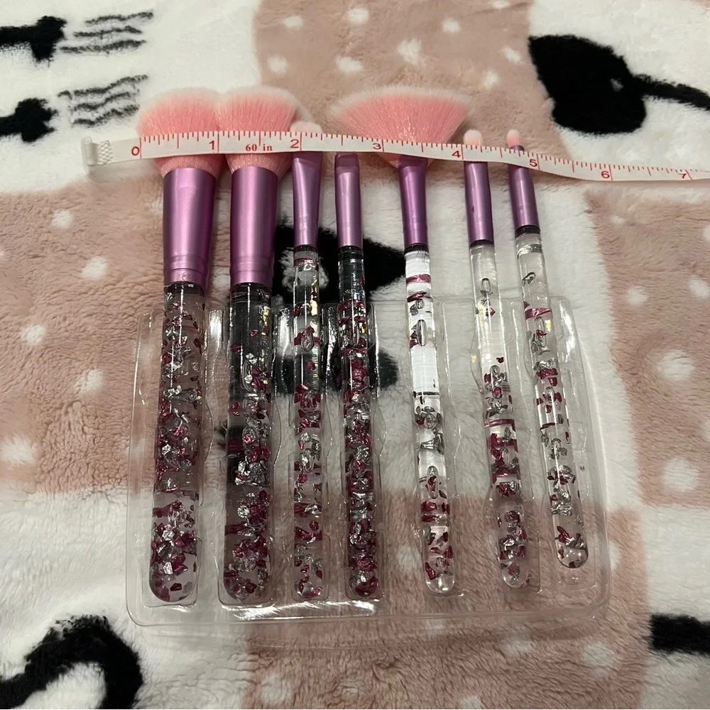 Pink Glitter Brush Set